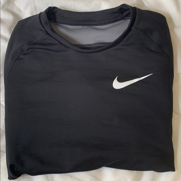 Black nike dri-fit athletic shirt